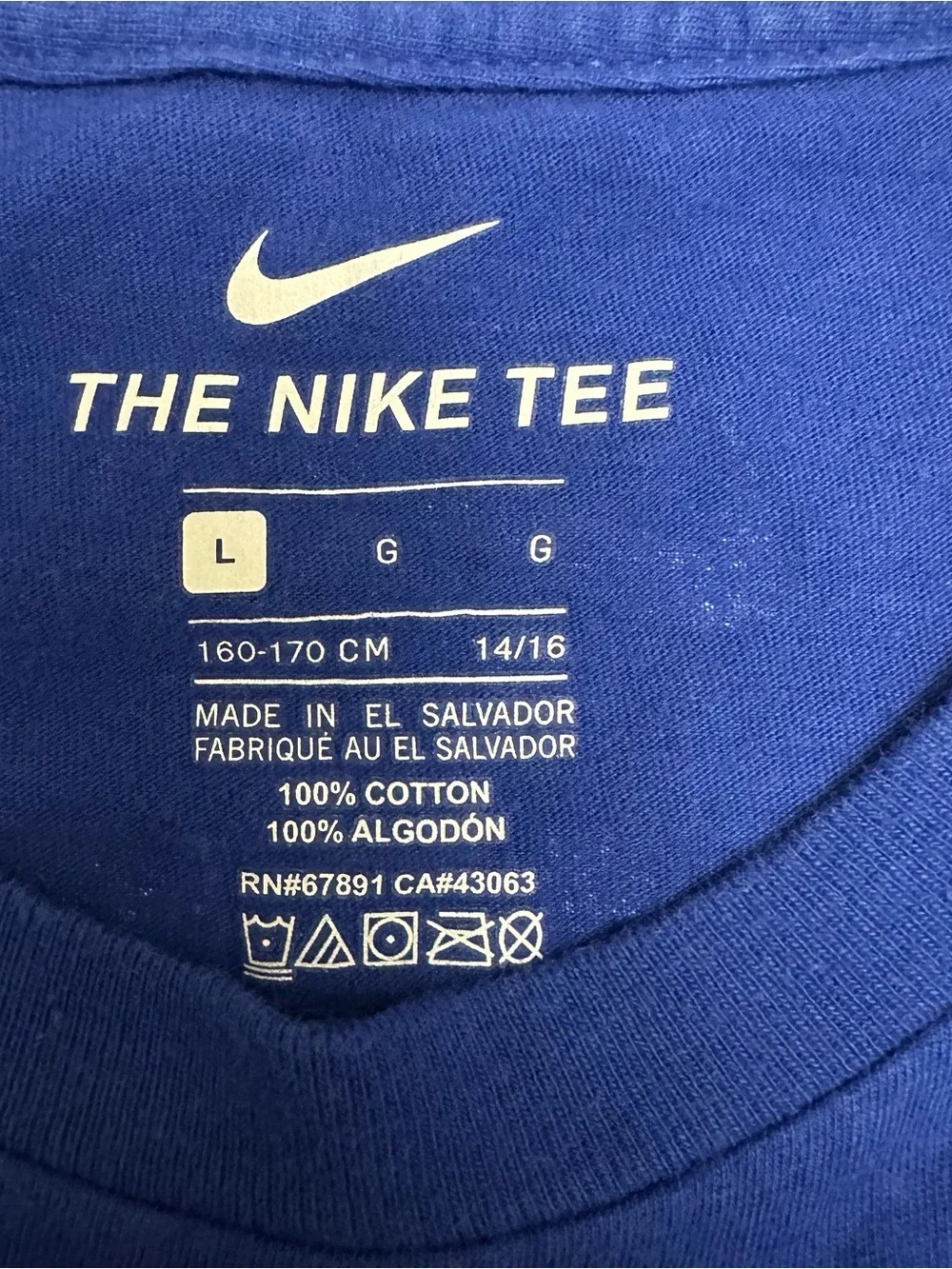 Nike Buffalo Bills Josh Allen #17 Name & Number T-Shirt -Royal Blue Youth L A253